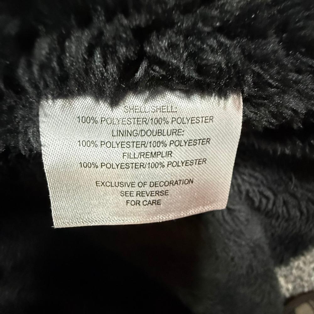 Boulder Gear Silver Metallic Puffer Jacket Faux Fur Lined Women's Large Coat - Picture 10 of 13
